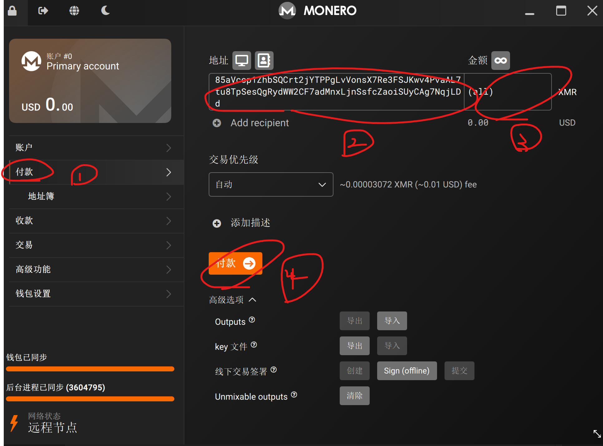 付款截图
